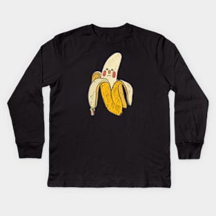 Sad Banana Boi Kids Long Sleeve T-Shirt